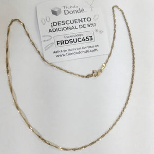 CADENA ORO 14 K 2,20 GRMS (SEMINUEVO)