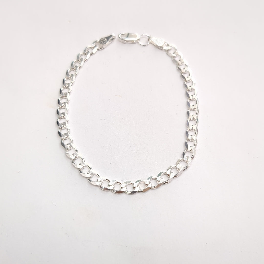 PULSERA BARBADA PLATA .925 18 CM 5.73 GR (NUEVO)