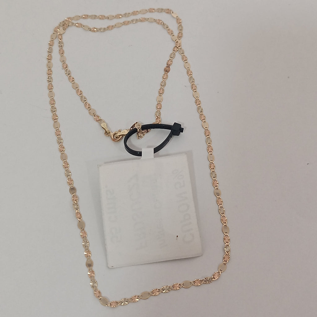 CADENA ORO, ORO COMBINADO 14 K 3.2 GRMS (SEMINUEVO)