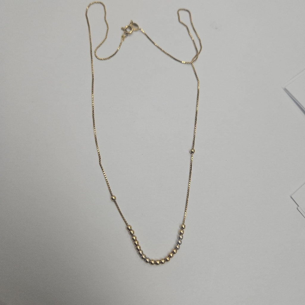 GARGANTILLA ORO COMBINADO 14 K 2.4 GRMS (SEMINUEVO)