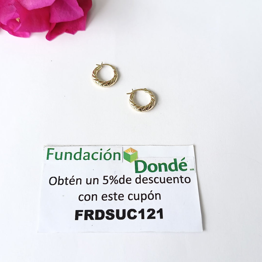 ARRACADAS ORO 10K 0.8 (NUEVO)