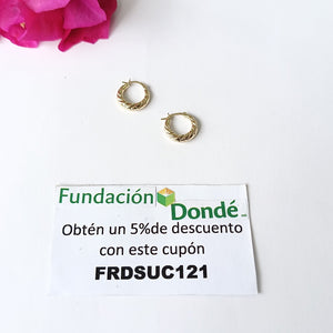 ARRACADAS ORO 10K 0.8 (NUEVO)