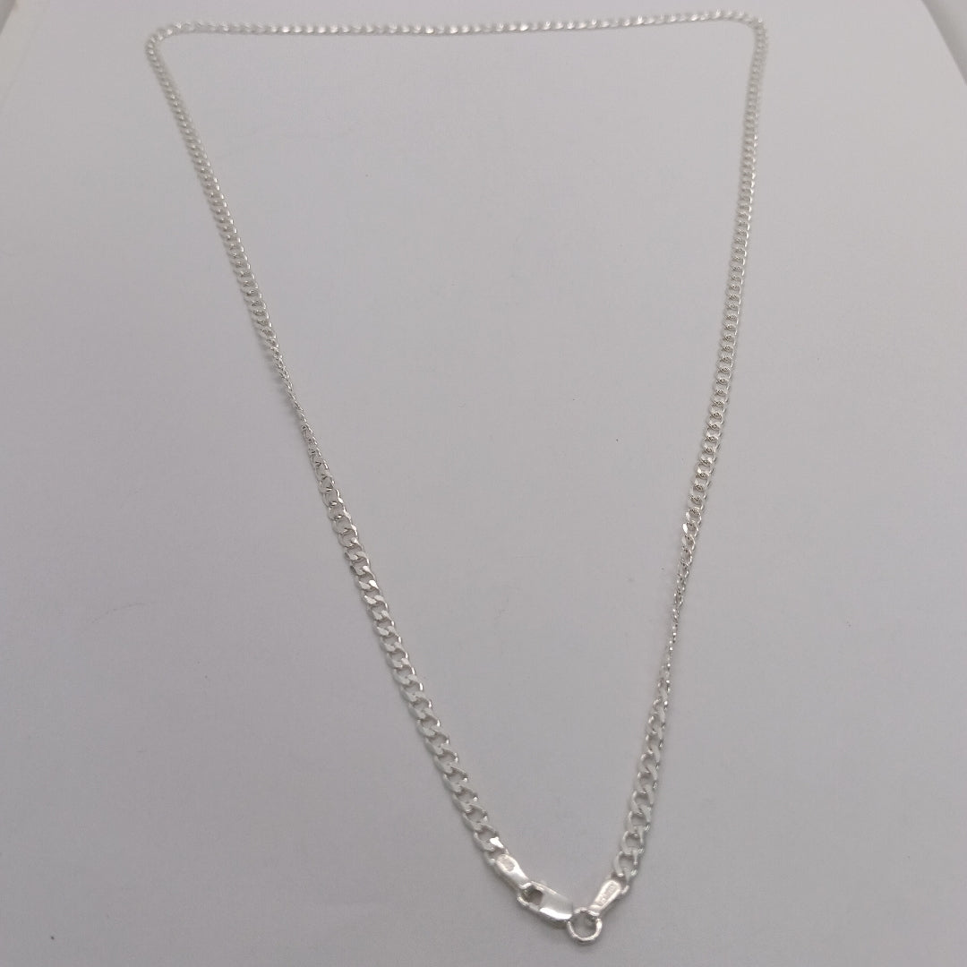 CADENA BARBADA PLATA .925 60 CM 9.22 GR (NUEVO)