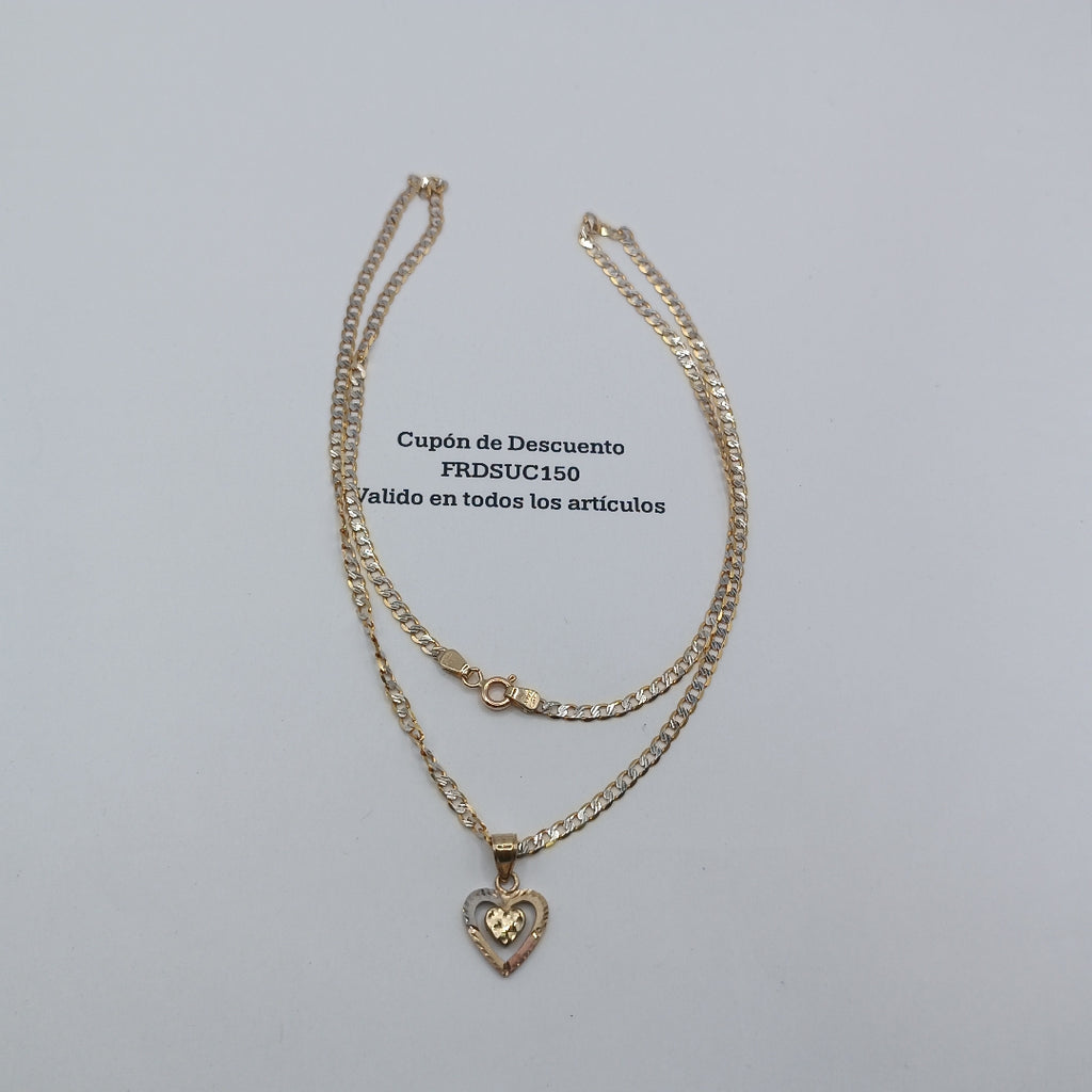 CADENA, DIJE ORO 10 K 4.6 GRMS (SEMINUEVO)