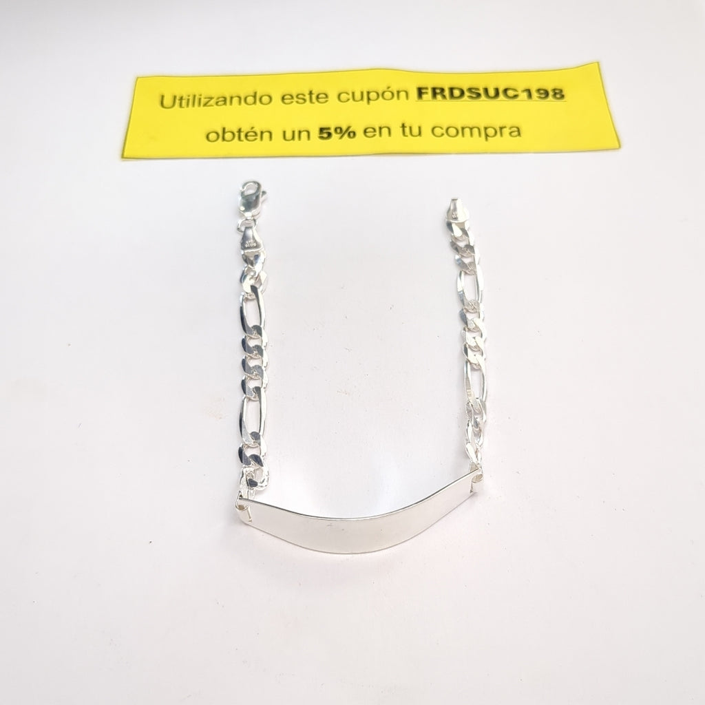 PULSERA ESCLAVA 3X1 PLATA .925 21 CM 10.62 GR (NUEVO)