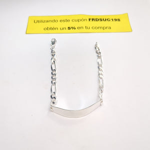 PULSERA ESCLAVA 3X1 PLATA .925 21 CM 10.62 GR (NUEVO)