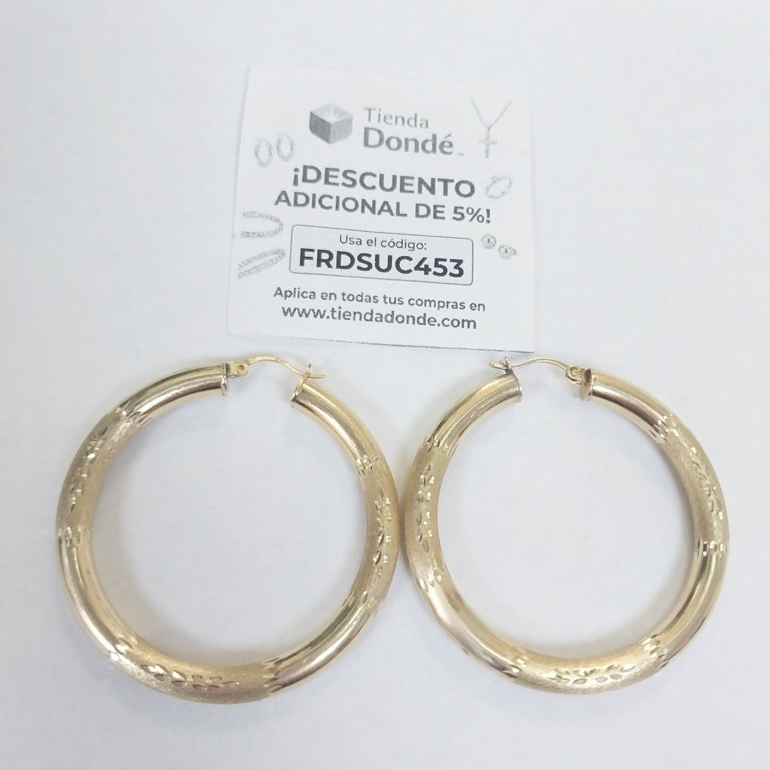 ARRACADAS PAR ORO 14 K 7.4 GRMS (SEMINUEVO)