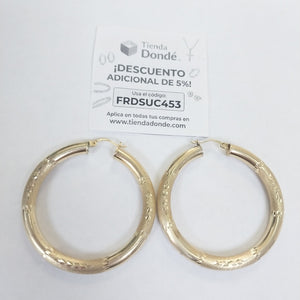 ARRACADAS PAR ORO 14 K 7.4 GRMS (SEMINUEVO)