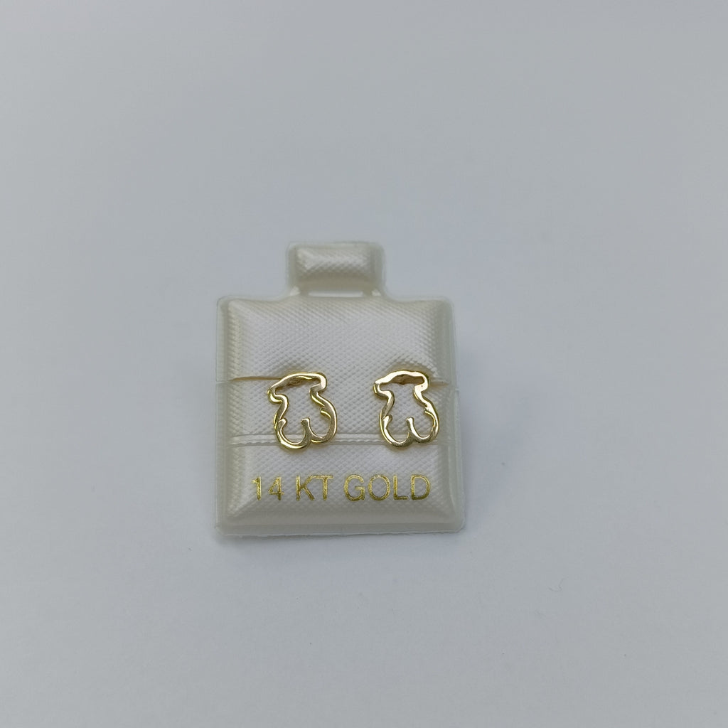 BROQUELES ORO 14K 1 (NUEVO)