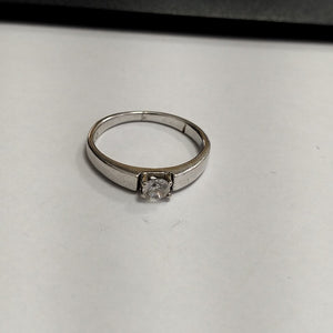 SOLITARIO ORO BLANCO 14 K 2.7 GRMS (SEMINUEVO)