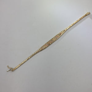 PULSERA ORO, ORO COMBINADO 10 K 7.4 GRMS (SEMINUEVO)