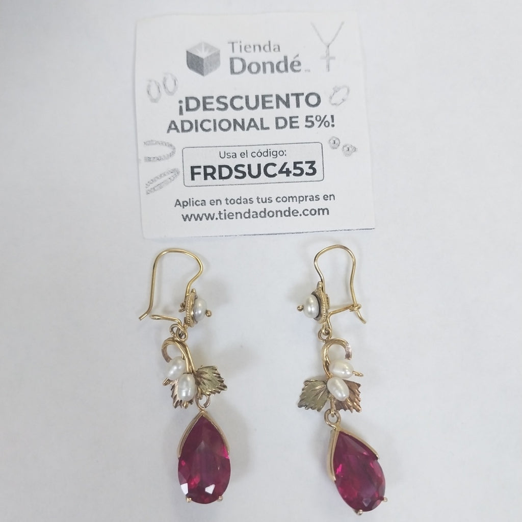 ARETES PAR ORO 10 K 7.2 GRMS (SEMINUEVO)