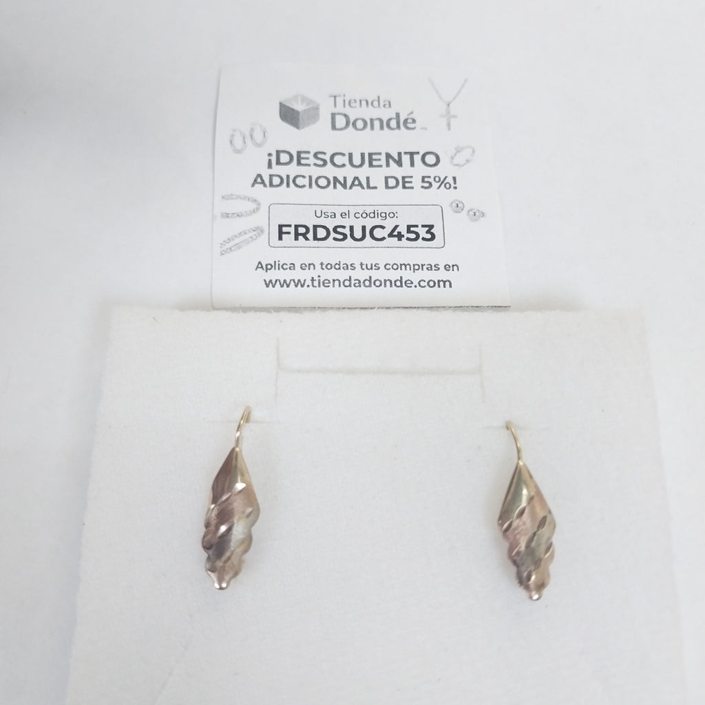 ARETES PAR ORO 10 K 1 GRMS (SEMINUEVO)