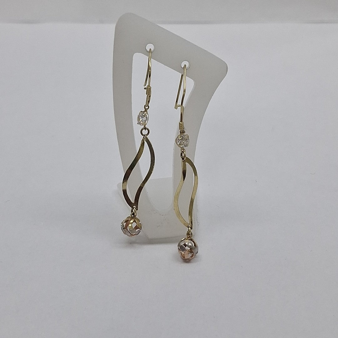 ARETES PAR ORO 14 K 1,70 GRMS (SEMINUEVO)