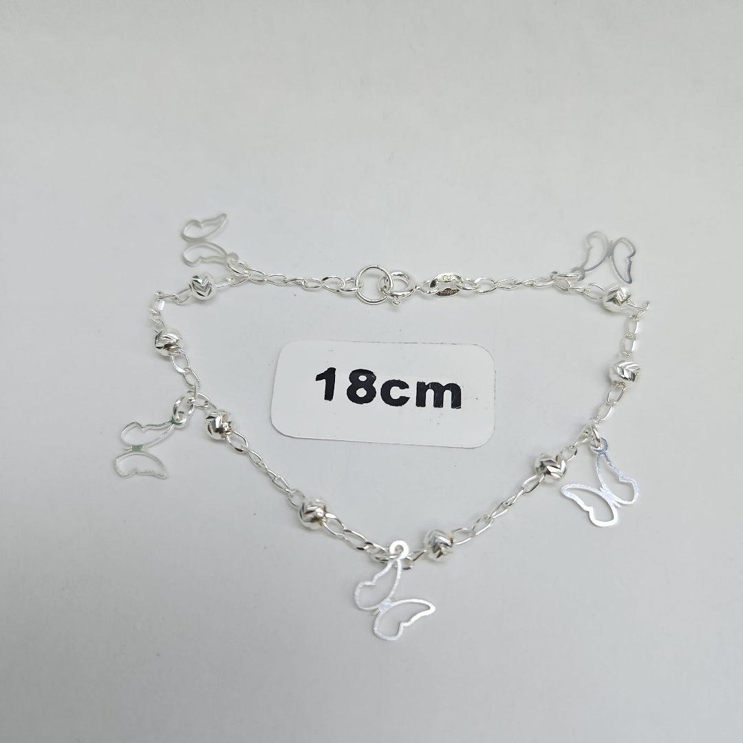 PULSERA TEJIDO ESPECIAL PLATA .925 18 CM 2.8 GR (NUEVO)