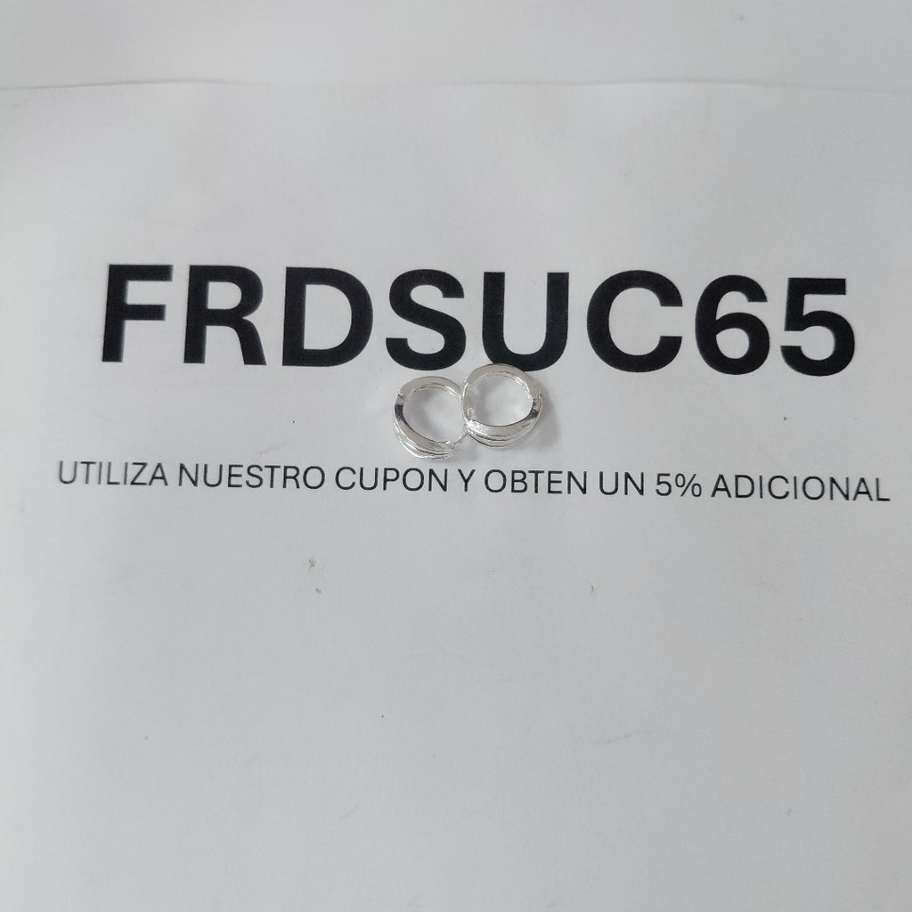 HUGGIES PLATA .925 2.7 GR (NUEVO)