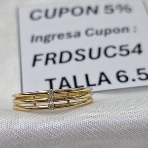 ANILLOS DAMA ORO 14K 1.8 (NUEVO)