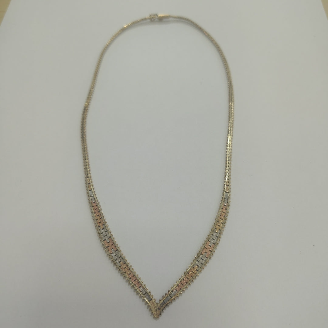 GARGANTILLA ORO,ORO COMBINADO 14 K 12,40 GRMS (SEMINUEVO)