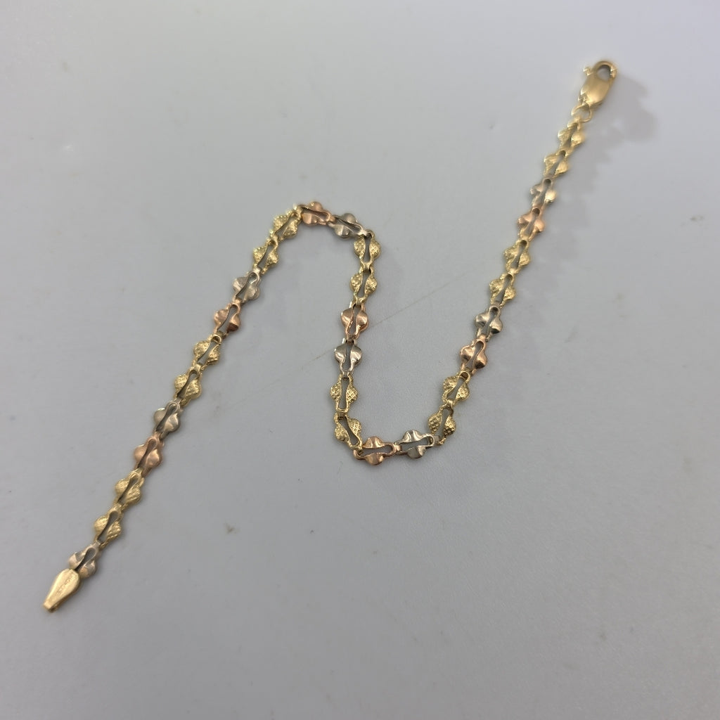 PULSERA ORO, ORO COMBINADO 14 K 3 GRMS (SEMINUEVO)