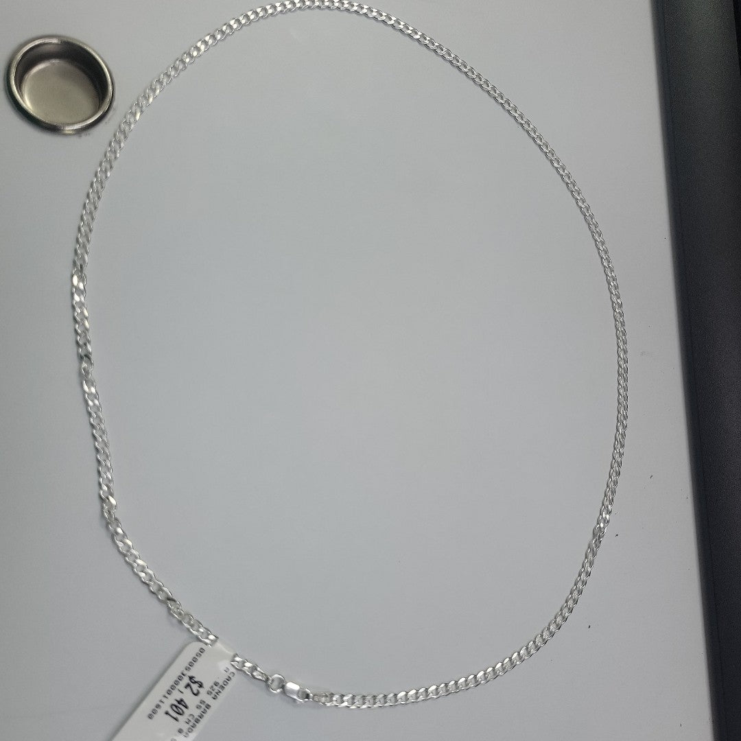 CADENA BARBADA PLATA .925 55 CM 8.52 GR (NUEVO)