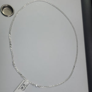 CADENA BARBADA PLATA .925 55 CM 8.52 GR (NUEVO)