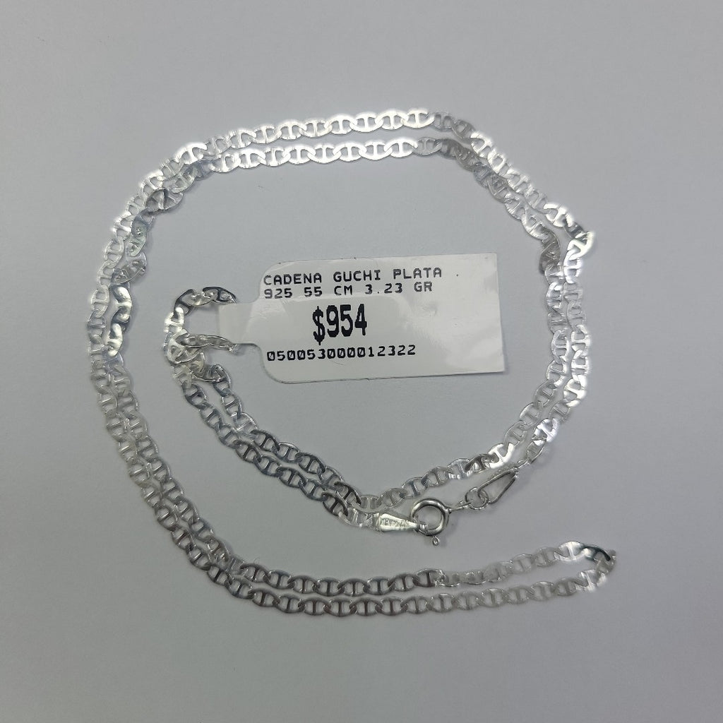 CADENA GUCHI PLATA .925 55 CM 3.23 GR (NUEVO)
