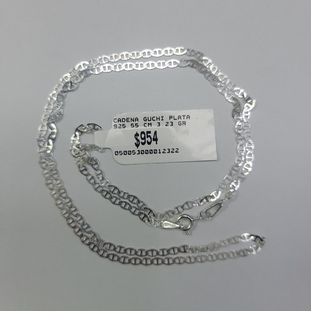 CADENA GUCHI PLATA .925 55 CM 3.23 GR (NUEVO)