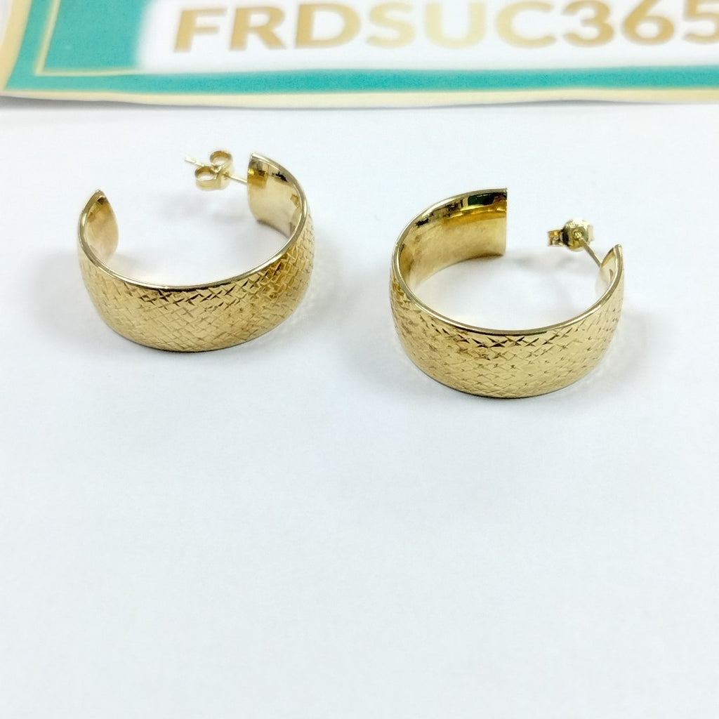 BROQUELES PAR ORO 14 K 4.9 GRMS (SEMINUEVO)
