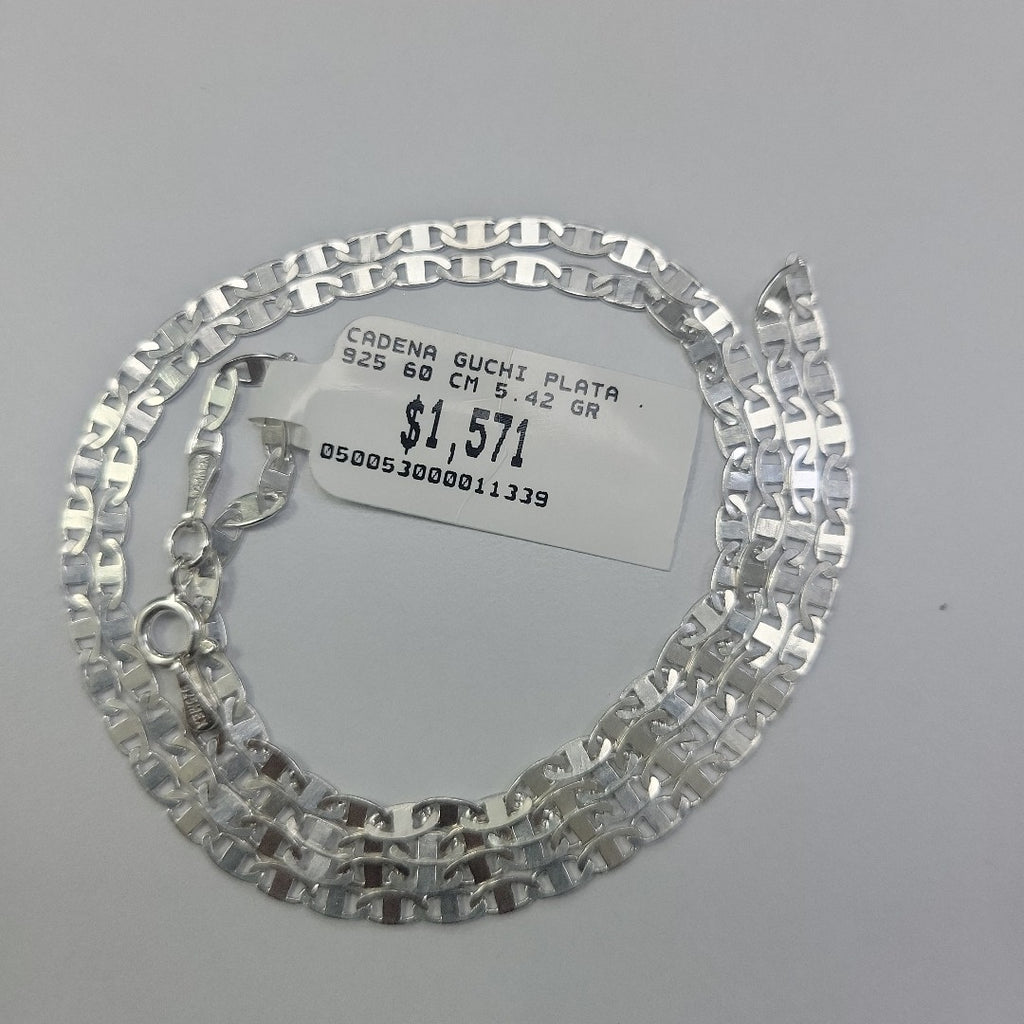 CADENA GUCHI PLATA .925 60 CM 5.42 GR (NUEVO)