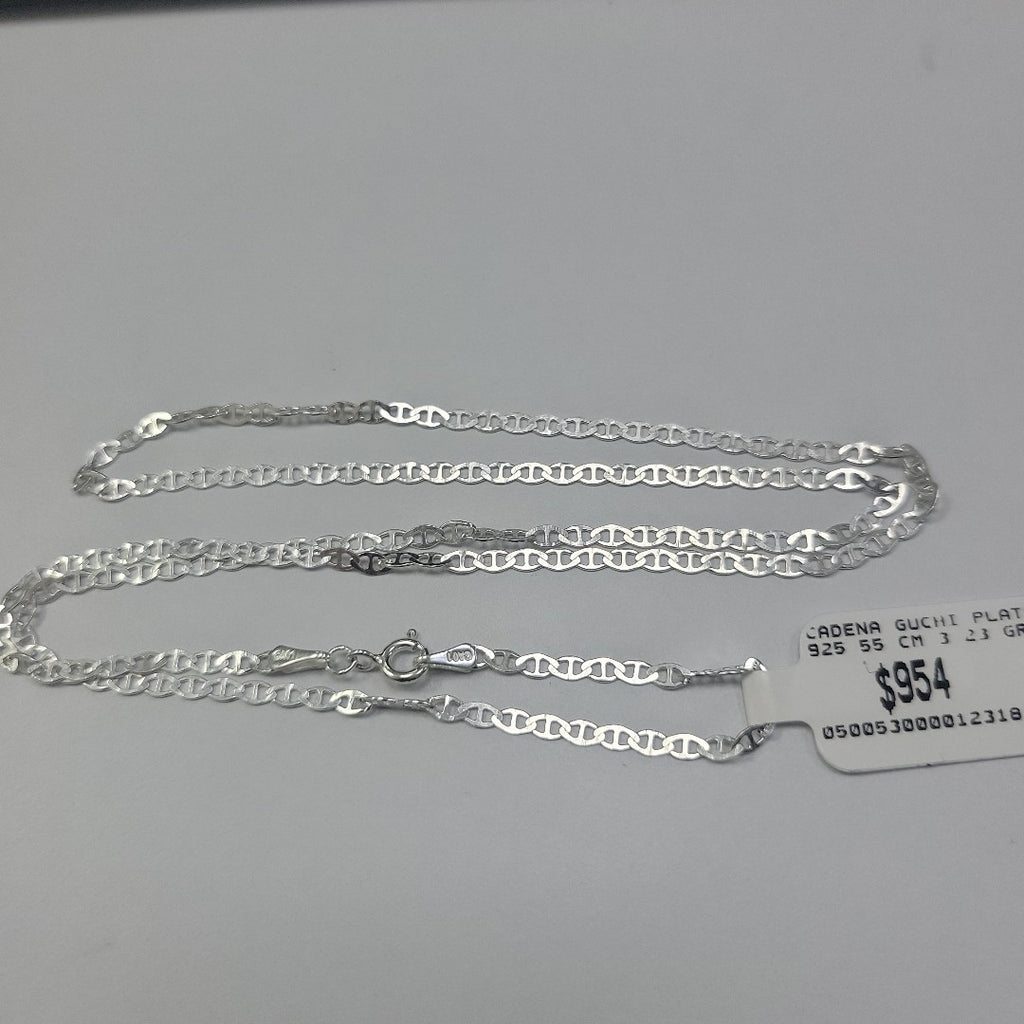 CADENA GUCHI PLATA .925 55 CM 3.23 GR (NUEVO)