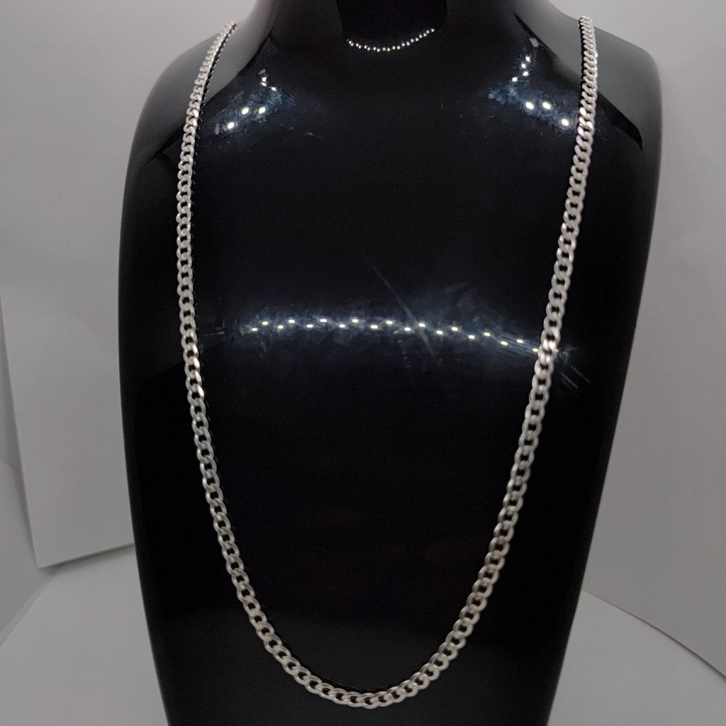 CADENA BARBADA PLATA .925 60 CM 9.22 GR (NUEVO)