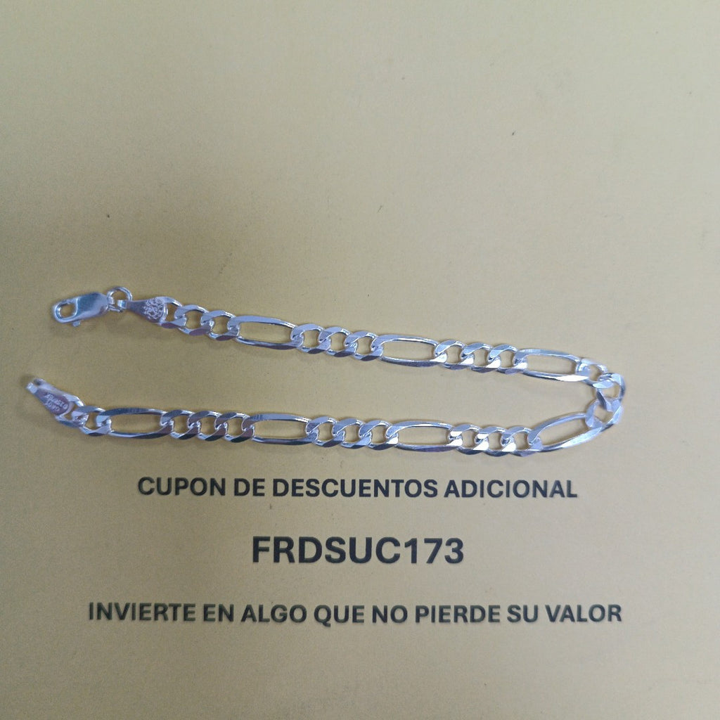 PULSERA 3X1 PLATA .925 18 CM 5.53 GR (NUEVO)
