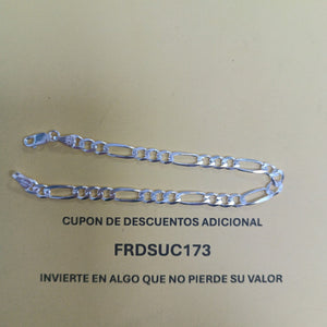 PULSERA 3X1 PLATA .925 18 CM 5.53 GR (NUEVO)