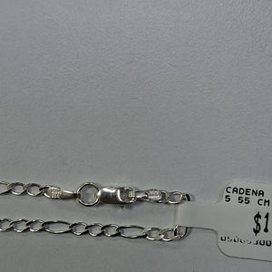 CADENA 3X1 PLATA .925 55 CM 4.33 GR (NUEVO)