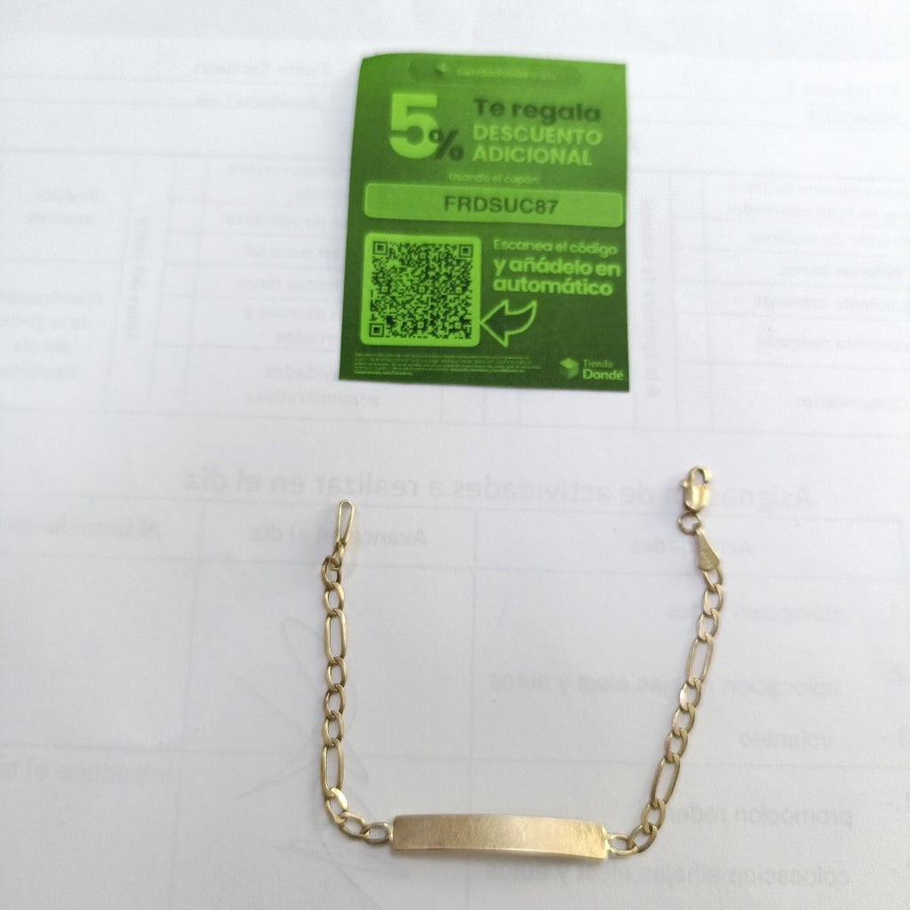 K1 2.4 GRMS 10 K IDENTIFICACIÓN ESCLAVA MATERIALES ORO CANTIDAD DE PIE (SEMINUEVO)