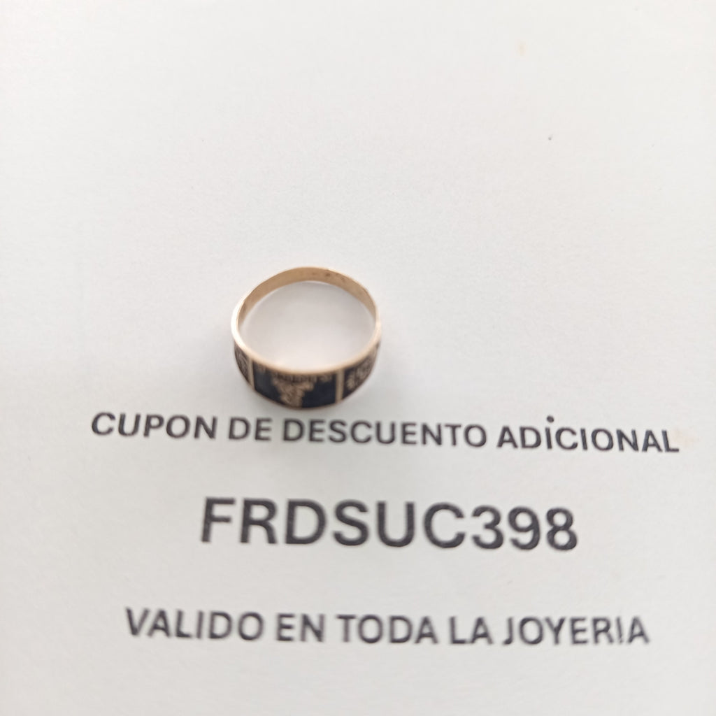 ANILLO DE GRADUACIÓN ORO 8 K 1.1 GRMS (SEMINUEVO)