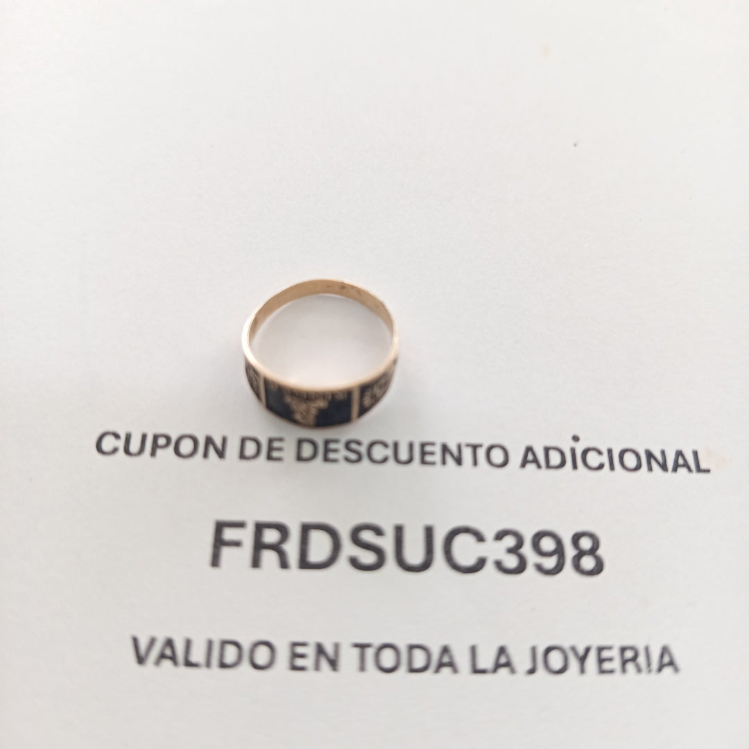 ANILLO DE GRADUACIÓN ORO 8 K 1.1 GRMS (SEMINUEVO)