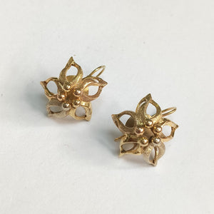ARETES PAR ORO, ORO COMBINADO 14 K 8.4 GRMS (SEMINUEVO)