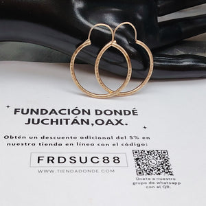 ARRACADAS PAR ORO 8 K 3.4 GRMS (SEMINUEVO)