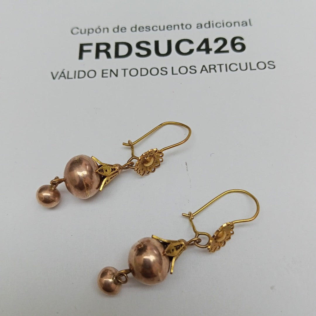ARETES PAR ORO 8 K 2.4 GRMS (SEMINUEVO)