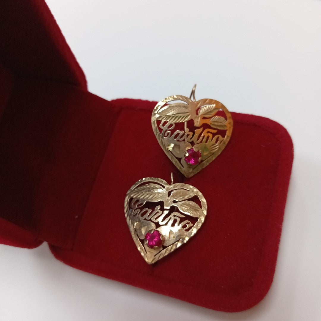 ARETES PAR ORO 10 K 2,10 GRMS (SEMINUEVO)
