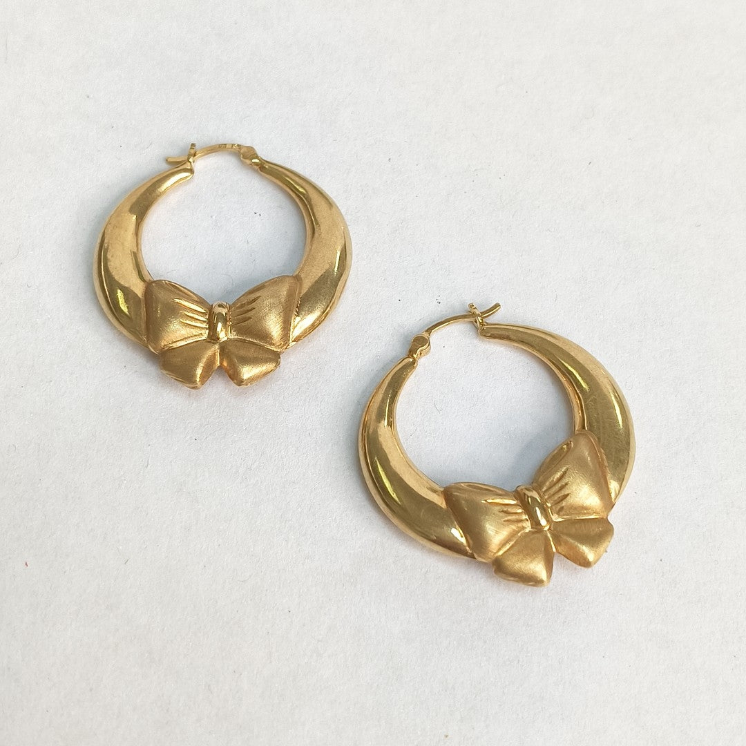 ARRACADAS PAR ORO 14 K 4.6 GRMS (SEMINUEVO)
