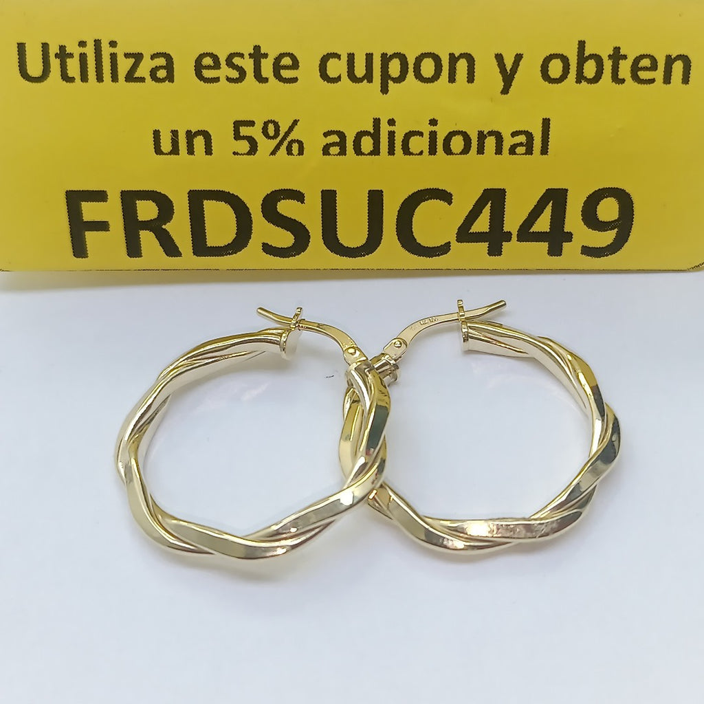 ARRACADAS ORO 10K 1.8 (NUEVO)