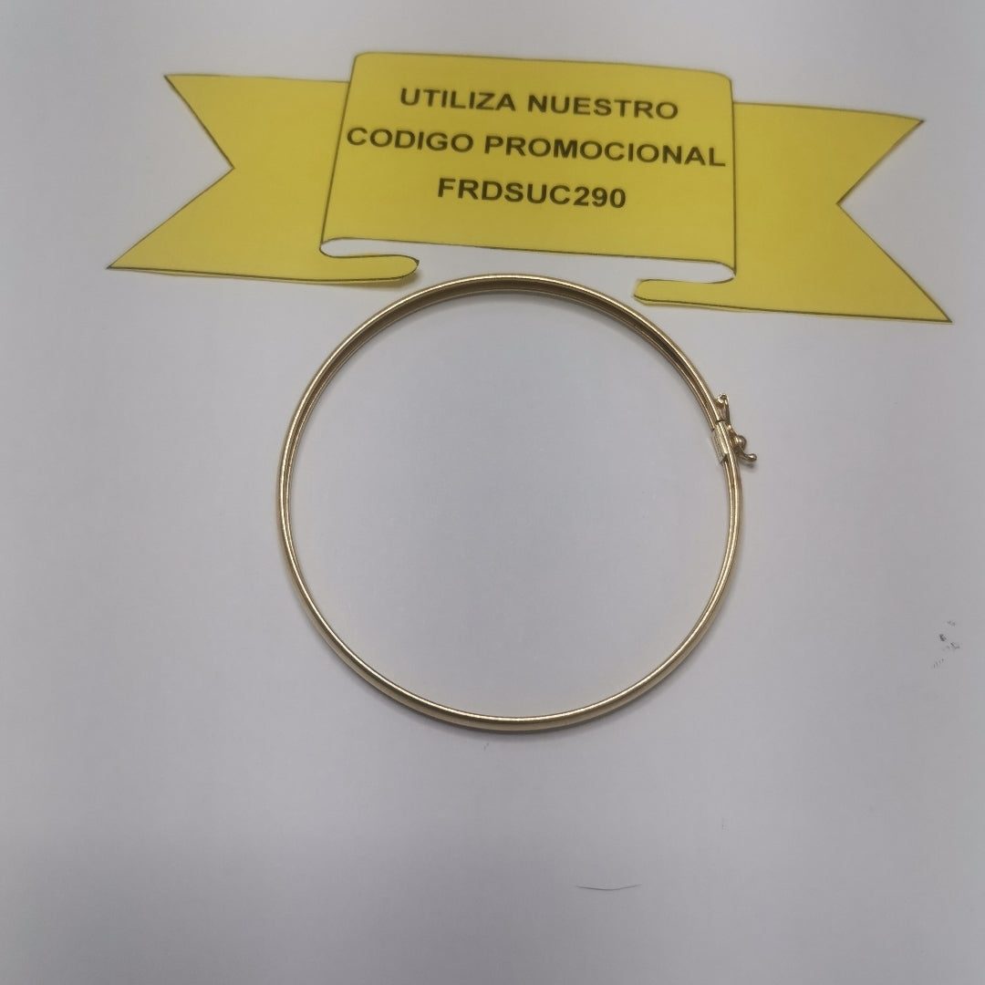 PULSERA RIGIDA ORO 14 K 4.3 GRMS (SEMINUEVO)