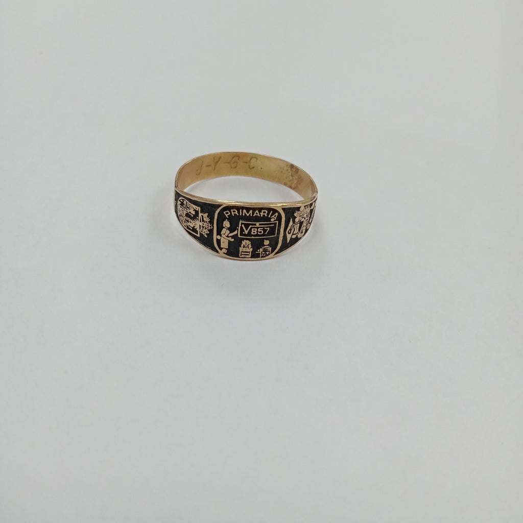 ANILLO DE GRADUACIÓN ORO 10 K 1,50 GRMS (SEMINUEVO)