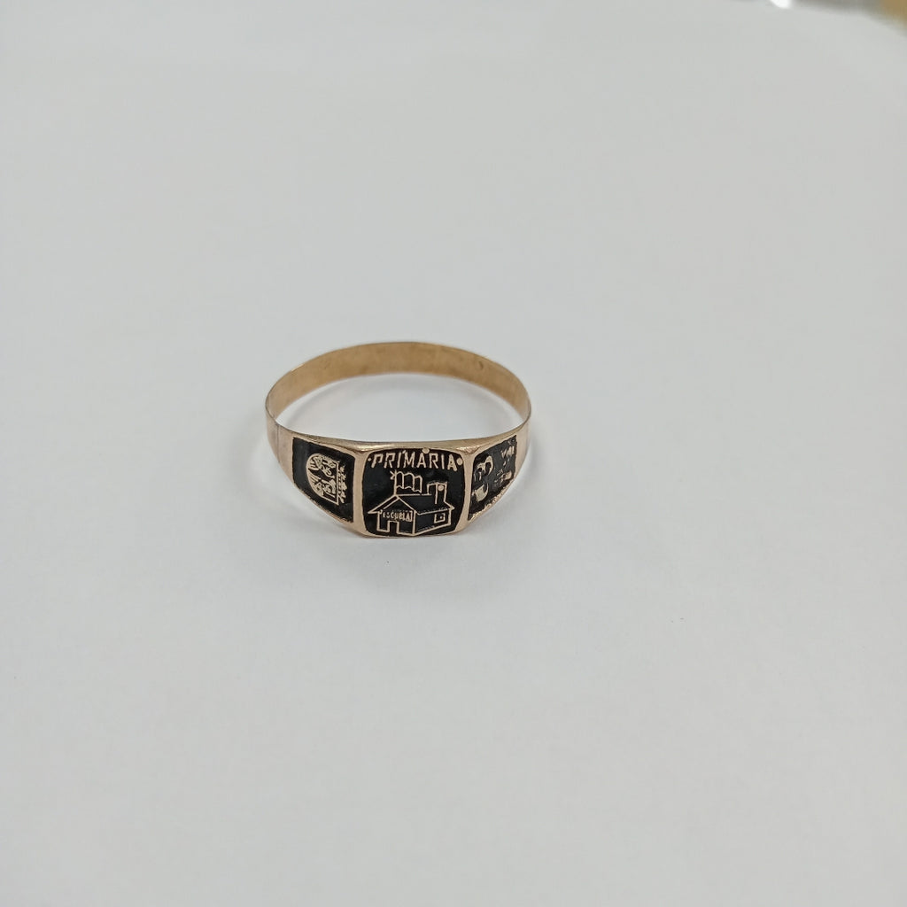 ANILLO DE GRADUACIÓN ORO 10 K 1,20 GRMS (SEMINUEVO)