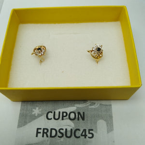 ARETES PAR ORO 14 K 2.4 GRMS (SEMINUEVO)