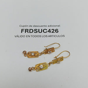 ARETES PAR ORO 8 K 3.4 GRMS (SEMINUEVO)