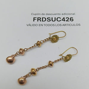 ARETES PAR ORO 8 K 3.8 GRMS (SEMINUEVO)