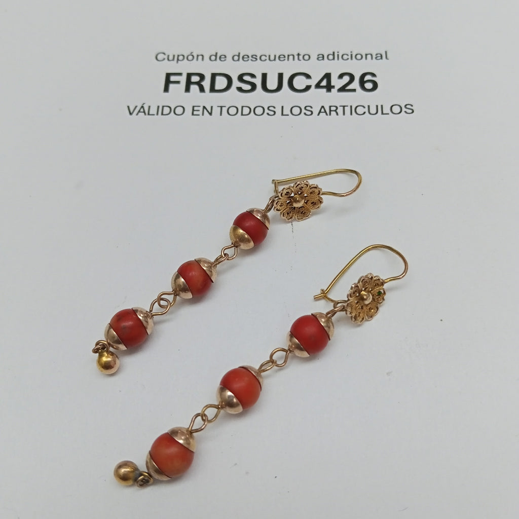 ARETES PAR ORO 8 K 5 GRMS (SEMINUEVO)